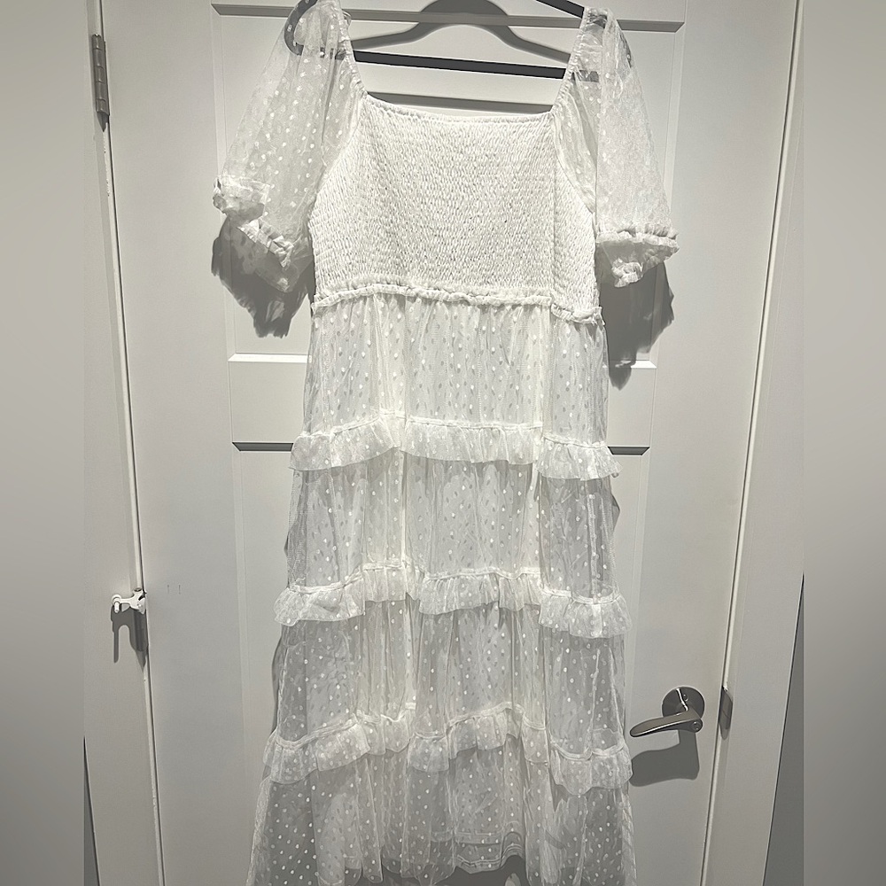 Chic Soul Ruffle Some Feathers Dress